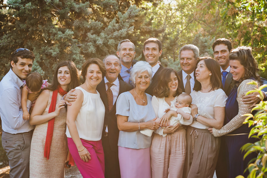 fotos de familia en un bautizo en hortaleza