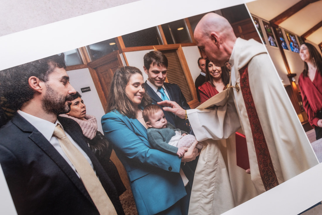 album de fotos de bautizo en pozuelo, parroquia nuestra señora del carmen