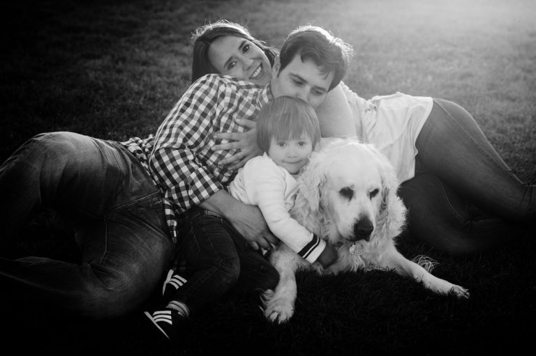 sesion de fotos de familia con perros en madrid